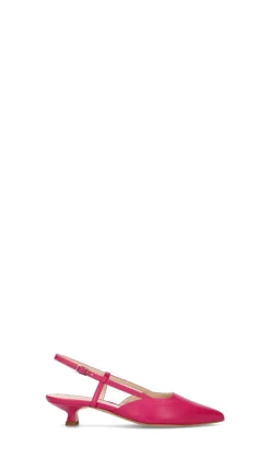 REBECCA VAN DIK Slingback donna fucsia in pelle