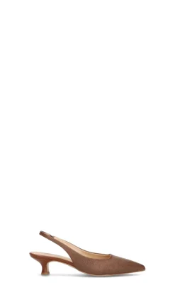 REBECCA VAN DIK Slingback donna marrone