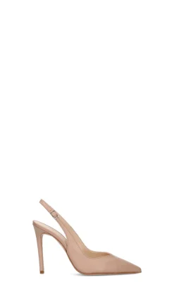 REBECCA VAN DIK Slingback donna rosa in pelle
