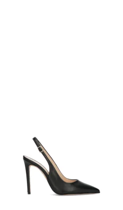 REBECCA VAN DIK Slingback donna nera in pelle