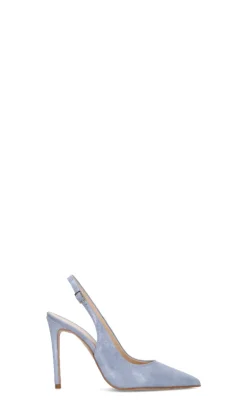 REBECCA VAN DIK Slingback donna azzurra in suede