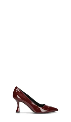 REBECCA VEN DICK Décolleté donna bordeaux in pelle verniciata