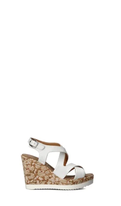 ROBERTA GINEPRI Sandalo donna bianco/beige in pelle
