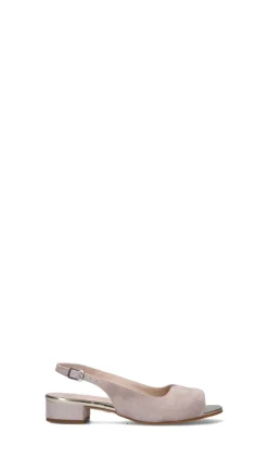 ROBERTA GINEPRI Sandalo donna beige in suede