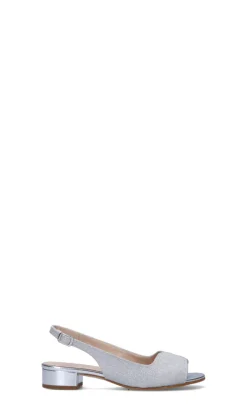 ROBERTA GINEPRI Sandalo donna argento in pelle