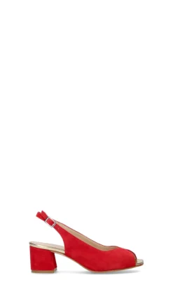 ROBERTA GINEPRI Sandalo donna rosso in suede