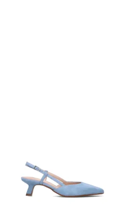 ROBERTA GINEPRI Slingback donna azzurra in suede