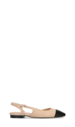 ROBERTA GINEPRI Slingback donna beige/nera in pelle