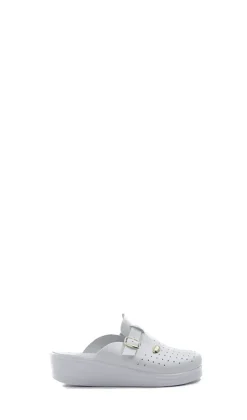 SANITAL LIGHT ANTI-SHOCK Ciabatta donna bianca in pelle