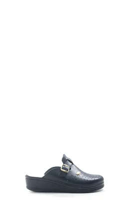 SANITAL LIGHT Ciabatta donna blu in pelle rivestita