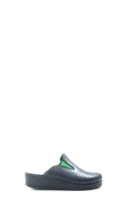 SANITAL LIGHT Ciabatta donna blu in pelle rivestita