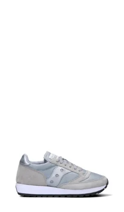 SAUCONY LACCI BIANCHI Sneaker donna grigia/argento in pelle