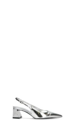 SCHUTZ Slingback donna argento in pelle