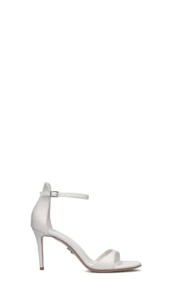 SERGIO LEVANTESI Sandalo donna bianco in pelle