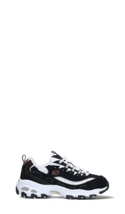 SKECHERS SPORT Sneaker donna nera/bianca in pelle