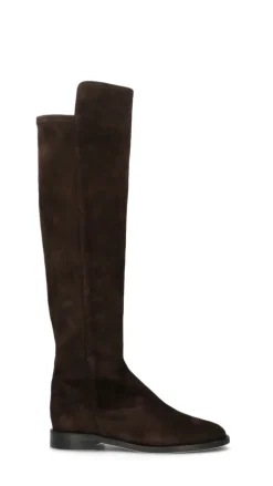 STATUS Stivale donna marrone in suede