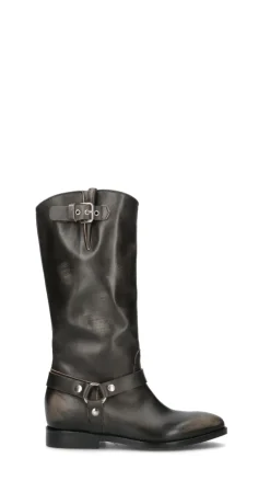 STRATEGIA Stivale donna nero in pelle