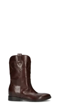 STRATEGIA Stivale donna testa di moro in pelle