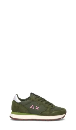 SUN68 Sneaker donna verde militare in suede