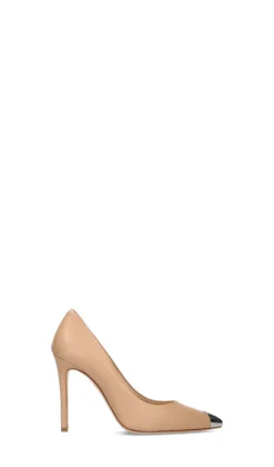 THE SELLER Decollete donna beige in pelle