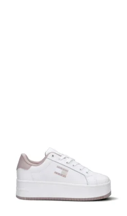 TOMMY HILFIGER JEANS Sneaker donna bianca/nude in pelle