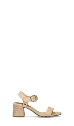 TOMMY HILFIGER Sandalo donna beige in pelle