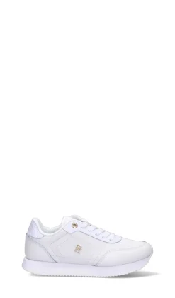 TOMMY HILFIGER Sneaker donna bianca in pelle