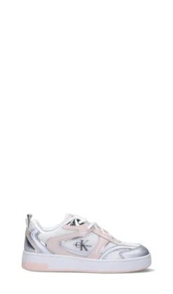 TOMMY HILFIGER Sneaker donna bianca/argento/rosa in pelle