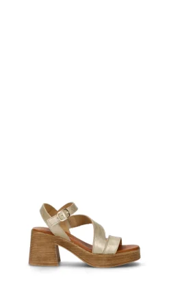 VARIOPINTO Sandalo donna oro in pelle