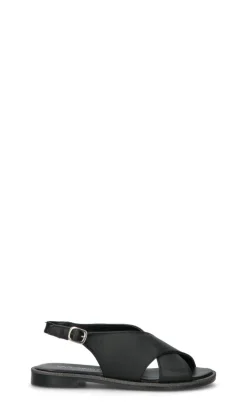VARIOPINTO Sandalo donna nero in pelle