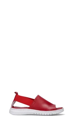 VARIOPINTO Sandalo donna rosso in pelle