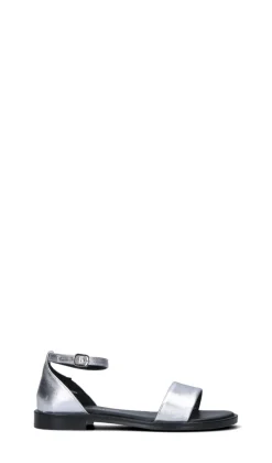 VARIOPINTO Sandalo donna argento in pelle