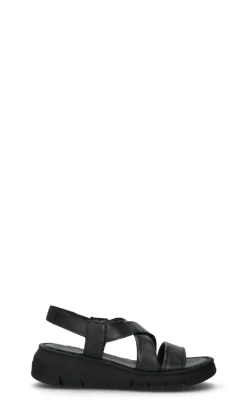 VARIOPINTO Sandalo donna nero in pelle