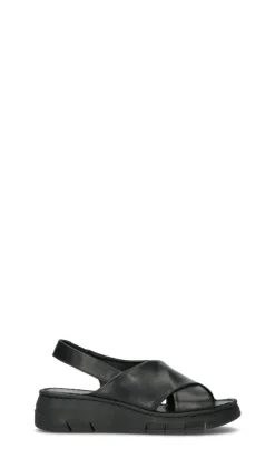 VARIOPINTO Sandalo donna nero in pelle