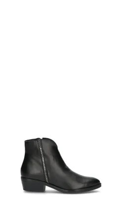 VARIOPINTO Tronchetto donna nero in pelle