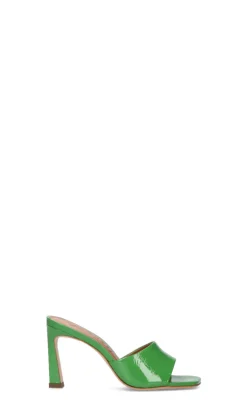 VICENZA Ciabatta donna verde in pelle