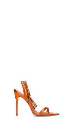 VICENZA Sandalo donna arancio in pelle