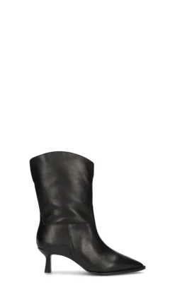 VICENZA Tronchetto donna nero in pelle