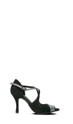 VOLVER Sandalo alto donna nero/argento