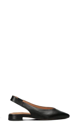 WEDO Slingback donna nera in pelle