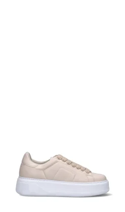 WOOLRICH Sneaker donna beige in pelle